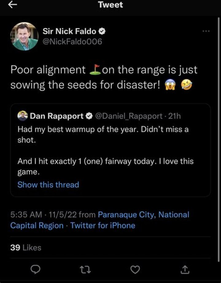 Dan Rapaport on Twitter "Quite simply the best golf lesson I&rsquo;ve ever