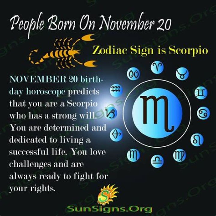 November 20 birthday personality
