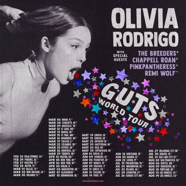 Olivia Rodrigo announces 2024 'Guts' world tour WebTimes